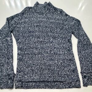 NWT William Rast Navy and White Knit Sweater, M